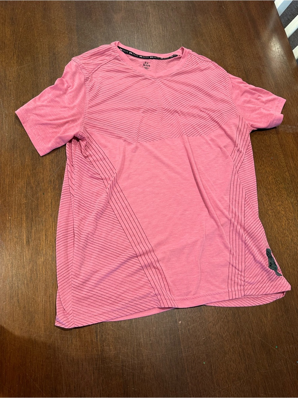 Men's Athletic Pink Short-Sleeve Performance Shirt